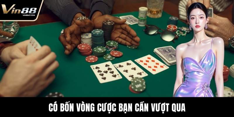 Poker Online - Kinh Nghiệm Chơi Hiệu Quả Tại VIN88 3 Có bốn vòng cược bạn cần vượt qua
